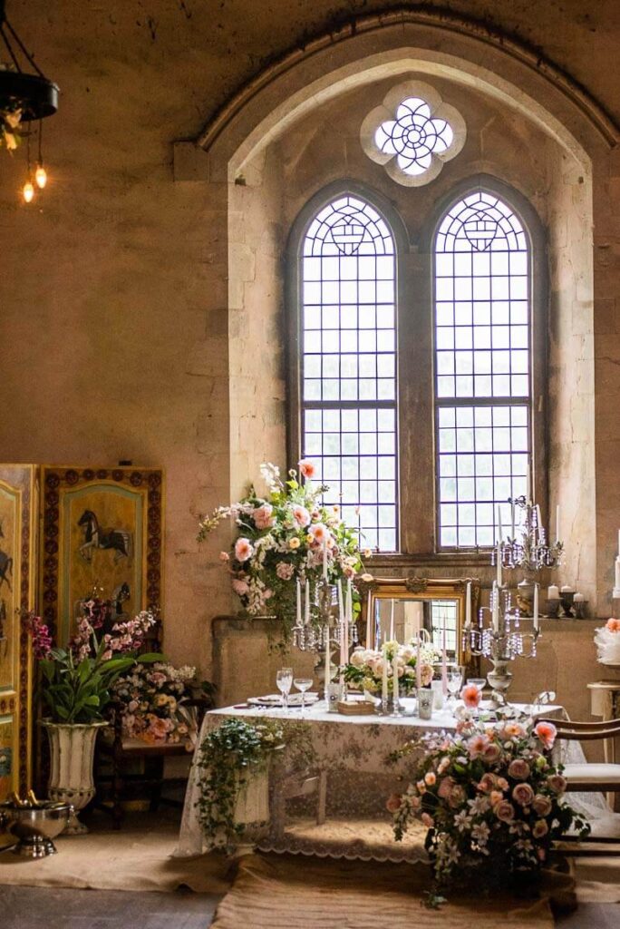 One of the stunning windows at Bilsington Priory, Wedding Venue near Ashford, Kent